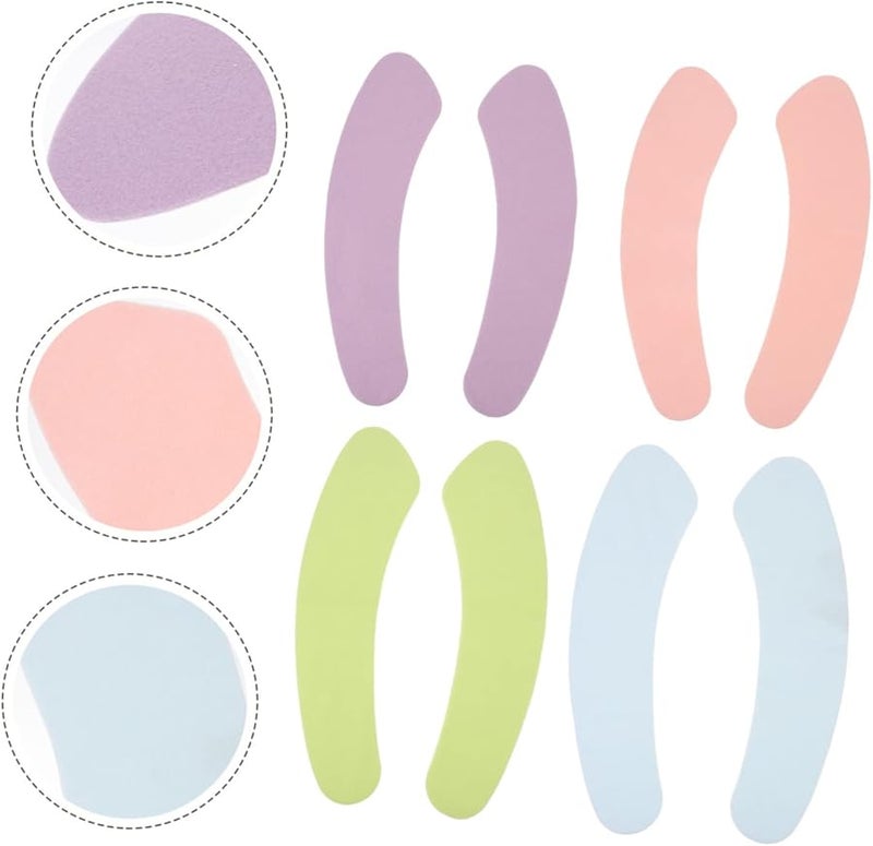 8 أزواج من وسائد مقعد المرحاض اللاصقة ذاتية اللصق، وسائد حمام ناعمة قابلة للغسل للراحة والدفء - Image 3